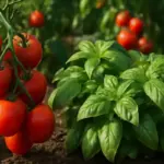 Coltivazione di basilico vicino ai pomodori: il vantaggio che migliora aroma e difende da parassiti