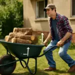 Trucchetto per usare la carriola senza sforzare la schiena: lavora a lungo senza affaticarti