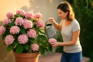 Ortensie in vaso cura e irrigazione: il segreto per una fioritura spettacolare nelle estati calde