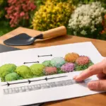 Schema d’impianto per siepi miste: la combinazione segreta per avere privacy e fioriture tutto l’anno
